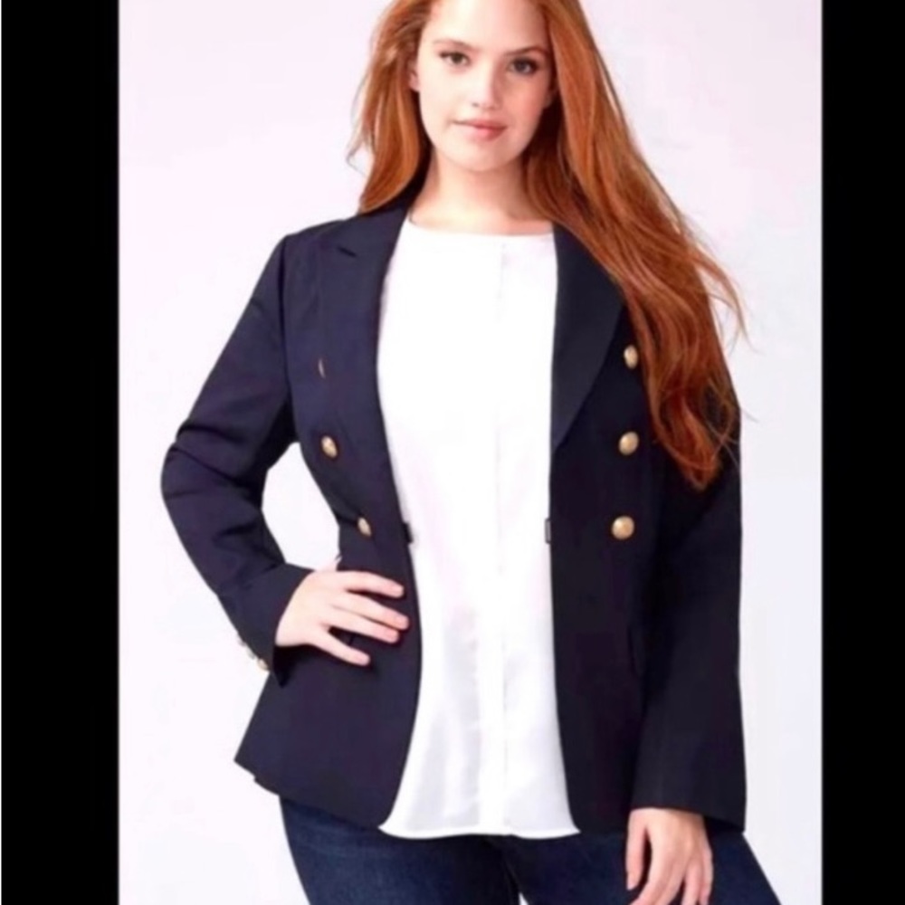 Navy Blue Lane Bryant Blazer